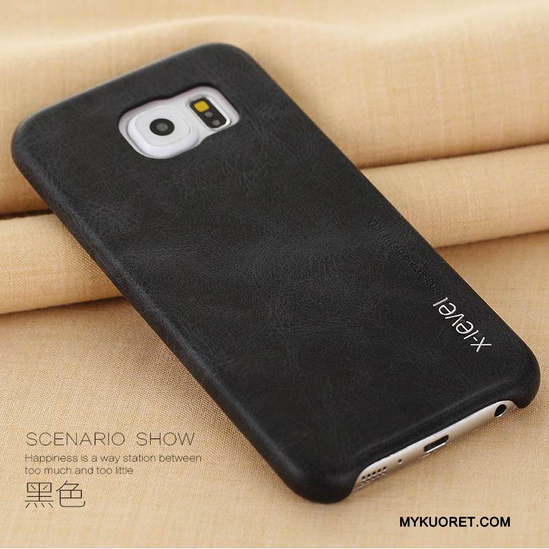 Kuori Samsung Galaxy S6 Nahka Ohut Ultra, Kotelo Samsung Galaxy S6 Suojaus Uusi Liiketoiminta