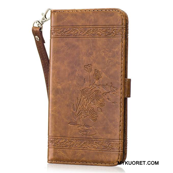 Kuori Samsung Galaxy S6 Nahka Punainen Puhelimen Kuoret, Kotelo Samsung Galaxy S6 Laukut