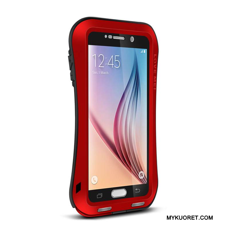 Kuori Samsung Galaxy S6 Pehmeä Neste Kolme Puolustusta Puhelimen Kuoret, Kotelo Samsung Galaxy S6 Laukut Hopea Murtumaton