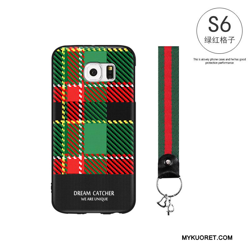 Kuori Samsung Galaxy S6 Pehmeä Neste Murtumaton Puhelimen Kuoret, Kotelo Samsung Galaxy S6 Laukut Musta Persoonallisuus