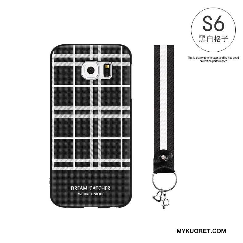 Kuori Samsung Galaxy S6 Pehmeä Neste Murtumaton Puhelimen Kuoret, Kotelo Samsung Galaxy S6 Laukut Musta Persoonallisuus