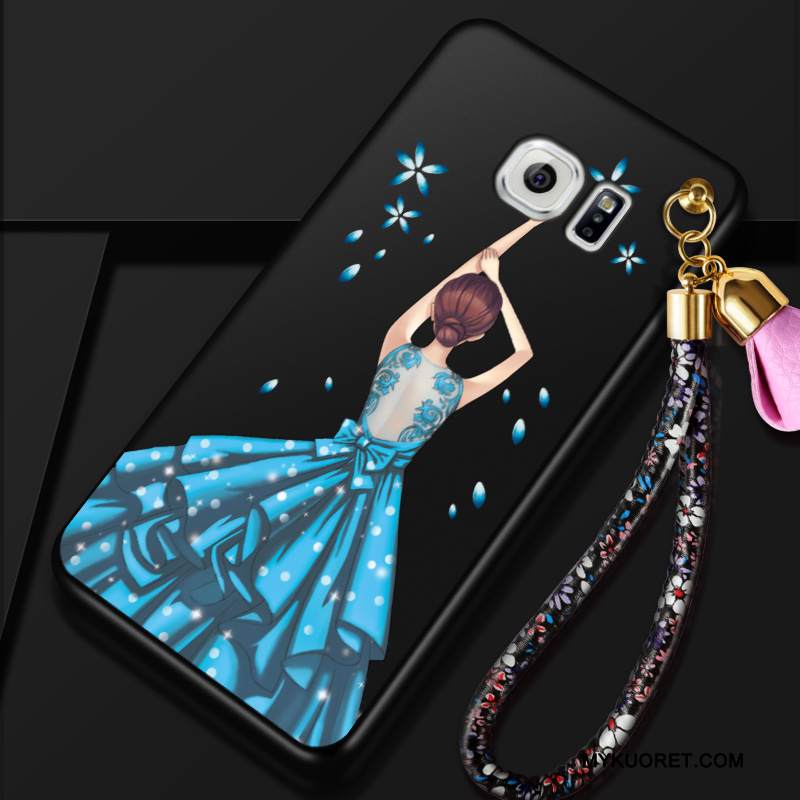 Kuori Samsung Galaxy S6 Pehmeä Neste Trendi Punainen, Kotelo Samsung Galaxy S6 Suojaus Persoonallisuus Puhelimen Kuoret