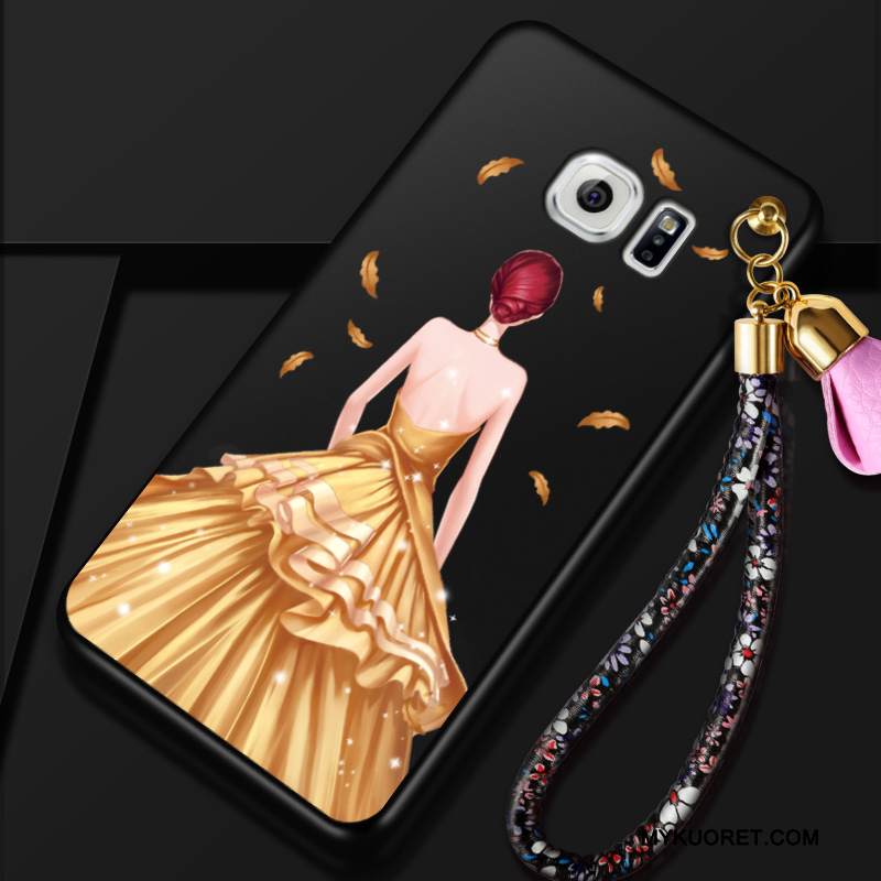 Kuori Samsung Galaxy S6 Pehmeä Neste Trendi Punainen, Kotelo Samsung Galaxy S6 Suojaus Persoonallisuus Puhelimen Kuoret