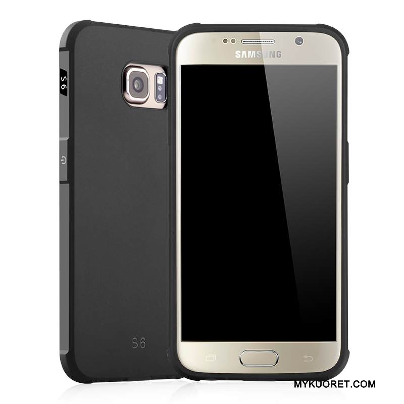 Kuori Samsung Galaxy S6 Pehmeä Neste Vaalean Murtumaton, Kotelo Samsung Galaxy S6 Kohokuviointi Pesty Suede Suupaltti