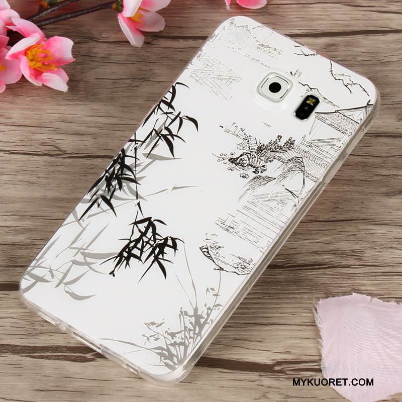 Kuori Samsung Galaxy S6 Sarjakuva Puhelimen Kuoret Trendi, Kotelo Samsung Galaxy S6 Suojaus Keltainen