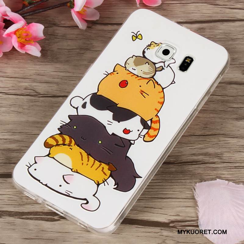 Kuori Samsung Galaxy S6 Sarjakuva Puhelimen Kuoret Trendi, Kotelo Samsung Galaxy S6 Suojaus Keltainen