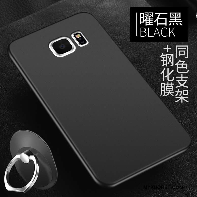 Kuori Samsung Galaxy S6 Silikoni Persoonallisuus Puhelimen Kuoret, Kotelo Samsung Galaxy S6 Laukut Pesty Suede Punainen