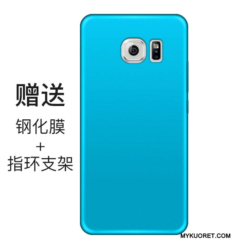 Kuori Samsung Galaxy S6 Silikoni Persoonallisuus Puhelimen Kuoret, Kotelo Samsung Galaxy S6 Laukut Pesty Suede Punainen