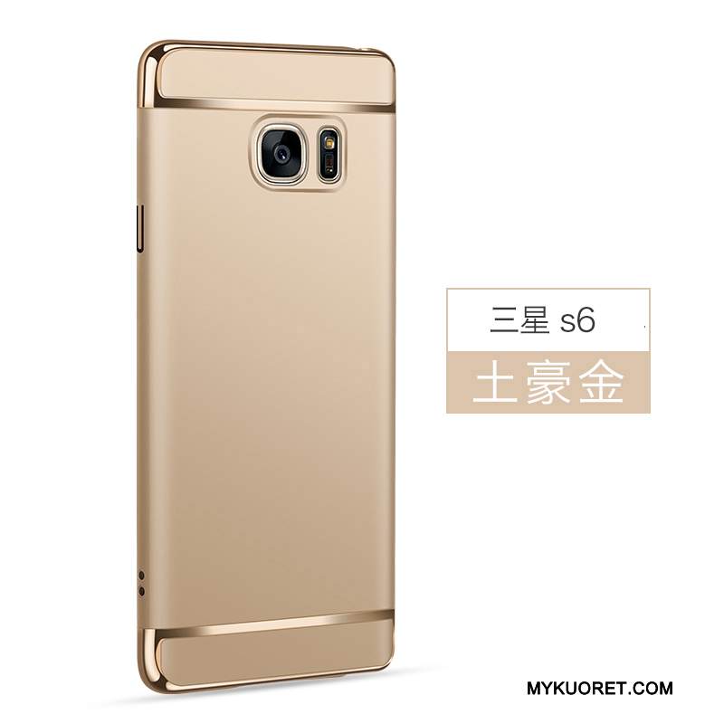 Kuori Samsung Galaxy S6 Suojaus Kova Pesty Suede, Kotelo Samsung Galaxy S6 Murtumaton Sininen