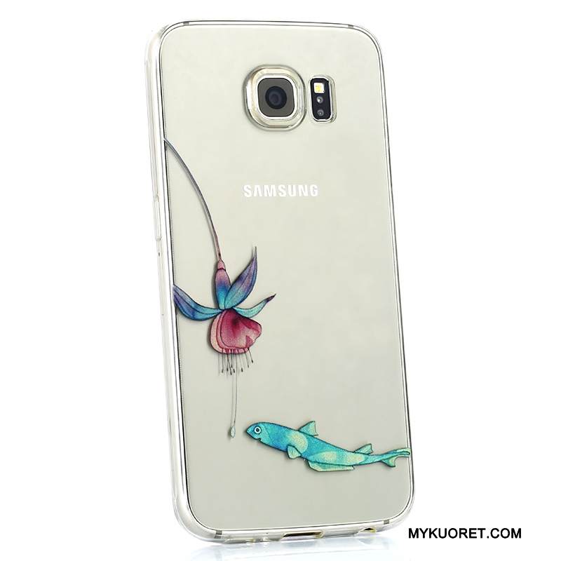 Kuori Samsung Galaxy S6 Suojaus Persoonallisuus Puhelimen Kuoret, Kotelo Samsung Galaxy S6 Silikoni Murtumaton Ihana