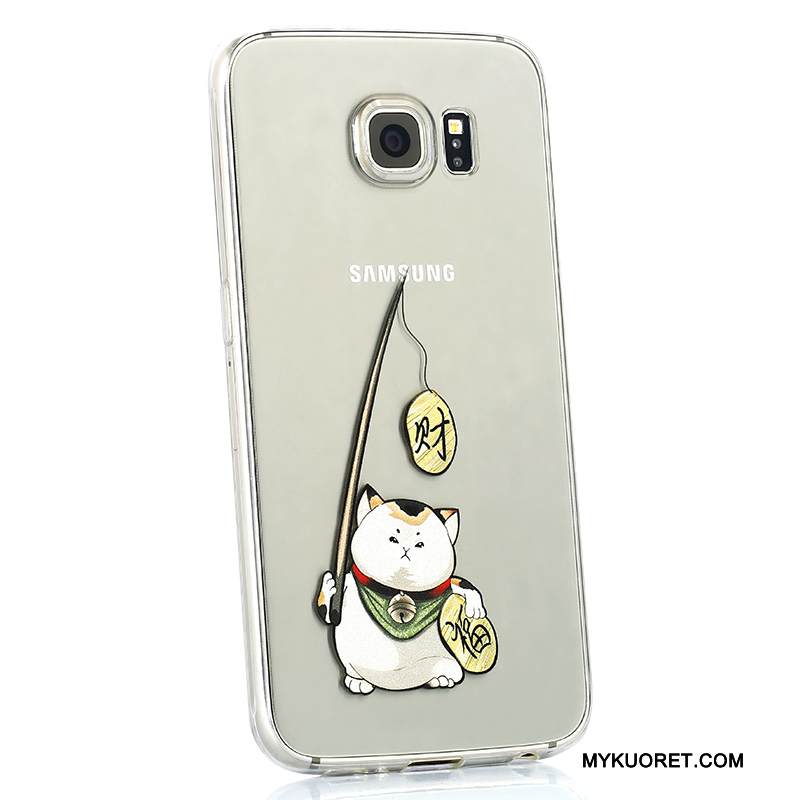 Kuori Samsung Galaxy S6 Suojaus Persoonallisuus Puhelimen Kuoret, Kotelo Samsung Galaxy S6 Silikoni Murtumaton Ihana