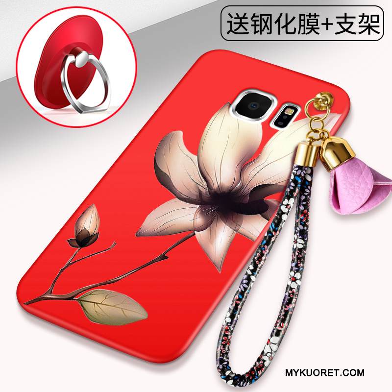 Kuori Samsung Galaxy S6 Suojaus Punainen Puhelimen Kuoret, Kotelo Samsung Galaxy S6 Laukut Murtumaton