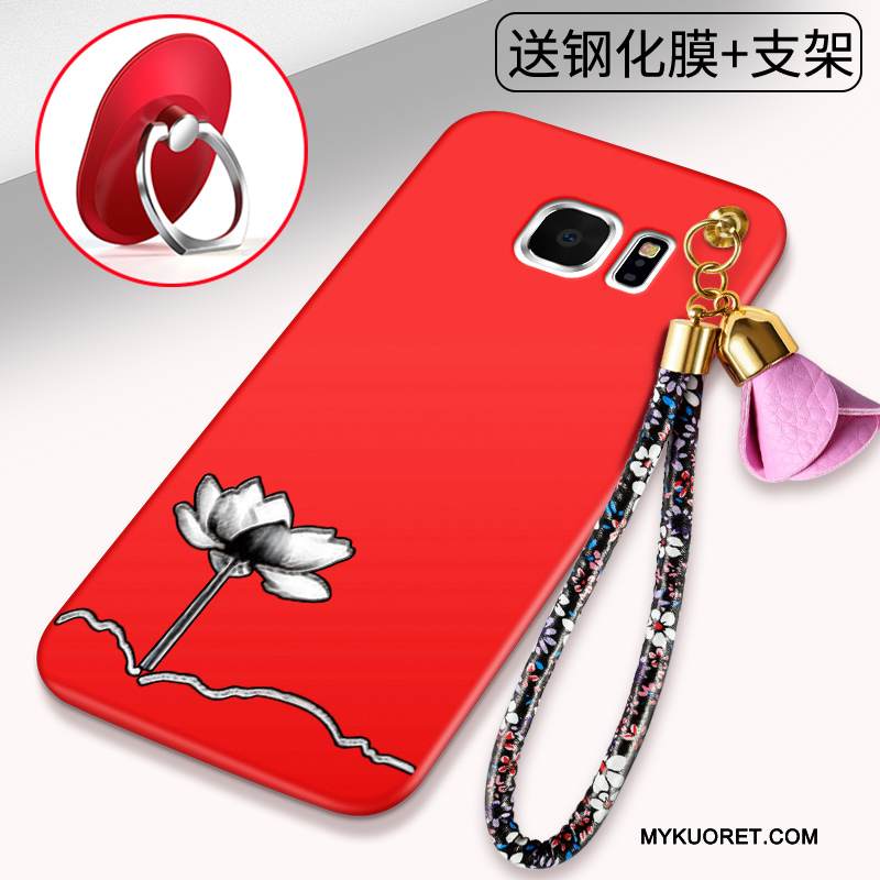 Kuori Samsung Galaxy S6 Suojaus Punainen Puhelimen Kuoret, Kotelo Samsung Galaxy S6 Laukut Murtumaton