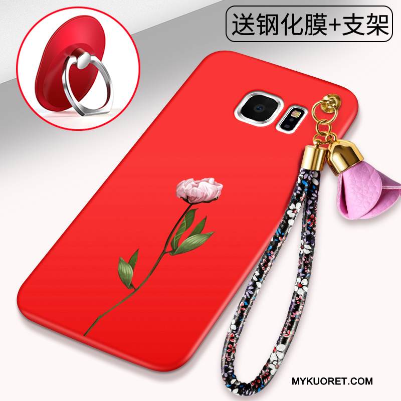 Kuori Samsung Galaxy S6 Suojaus Punainen Puhelimen Kuoret, Kotelo Samsung Galaxy S6 Laukut Murtumaton