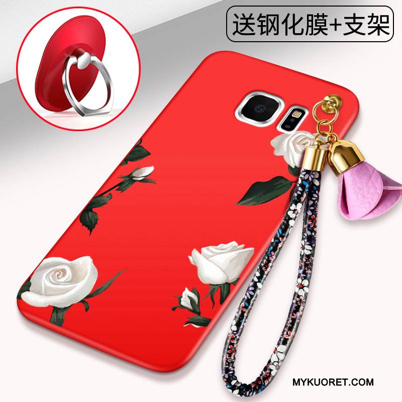 Kuori Samsung Galaxy S6 Suojaus Punainen Puhelimen Kuoret, Kotelo Samsung Galaxy S6 Laukut Murtumaton