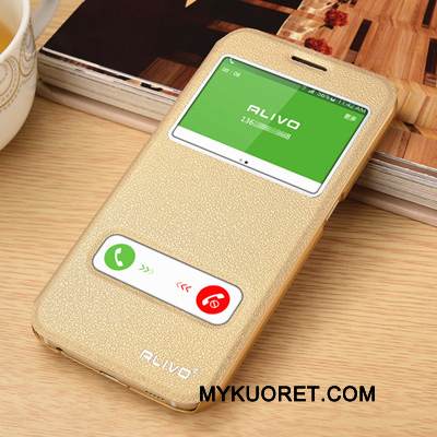 Kuori Samsung Galaxy S6 Suojaus Tummansininen Puhelimen Kuoret, Kotelo Samsung Galaxy S6 Nahka