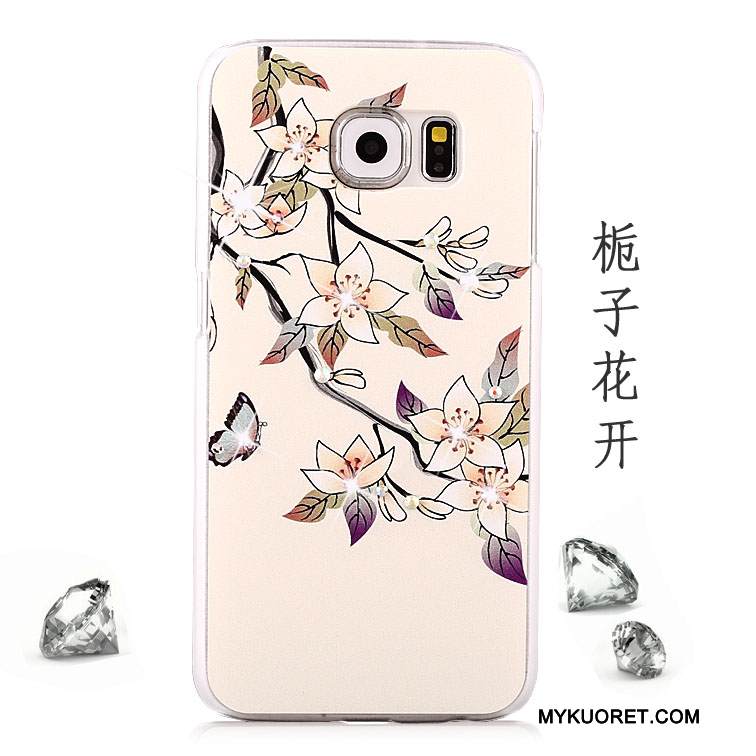 Kuori Samsung Galaxy S6 Suojaus Violetti Pesty Suede, Kotelo Samsung Galaxy S6 Maalaus Puhelimen Kuoret Murtumaton