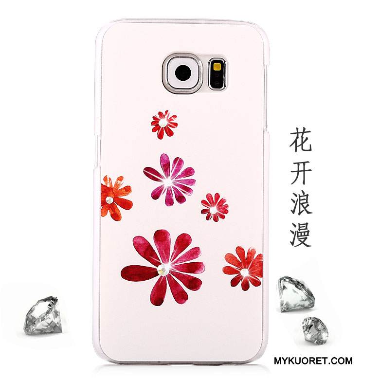 Kuori Samsung Galaxy S6 Suojaus Violetti Pesty Suede, Kotelo Samsung Galaxy S6 Maalaus Puhelimen Kuoret Murtumaton