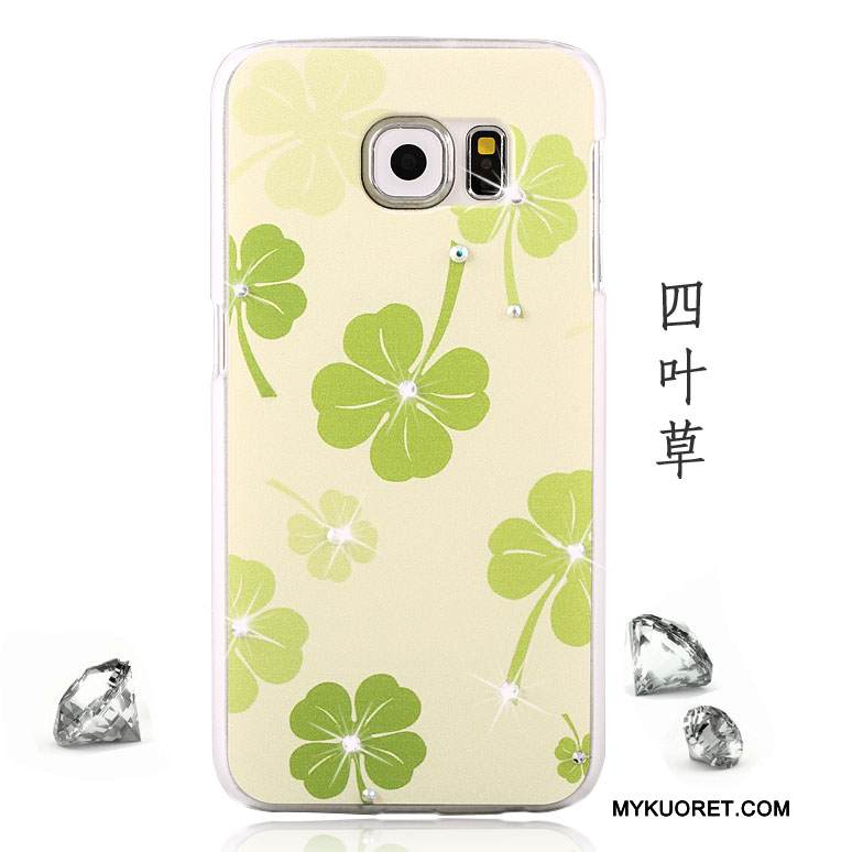 Kuori Samsung Galaxy S6 Suojaus Violetti Pesty Suede, Kotelo Samsung Galaxy S6 Maalaus Puhelimen Kuoret Murtumaton