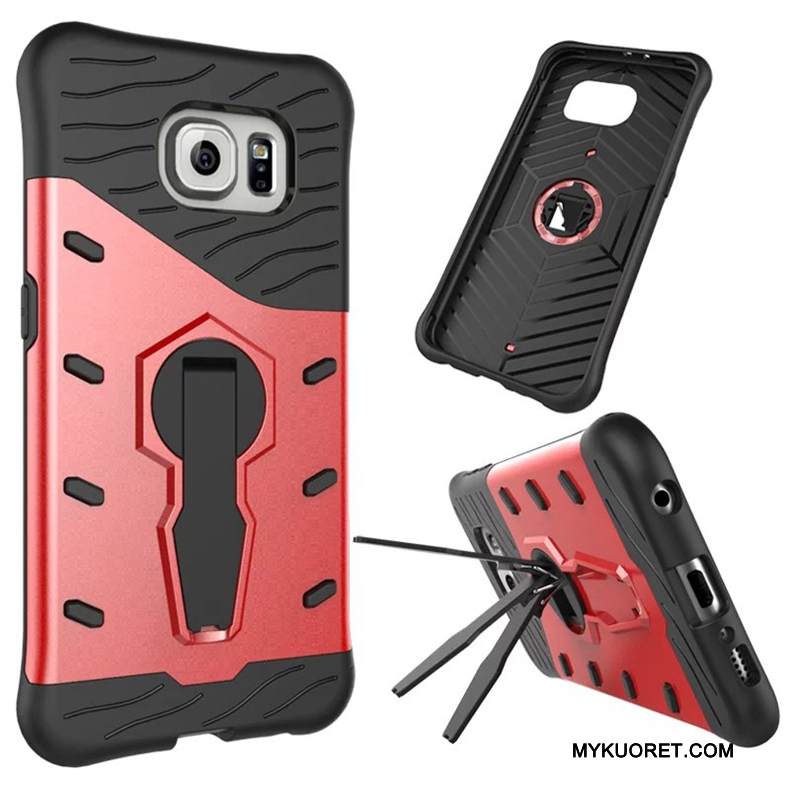 Kuori Samsung Galaxy S6 Tuki Suuntaus Kulta, Kotelo Samsung Galaxy S6 Suojaus Puhelimen Kuoret Murtumaton