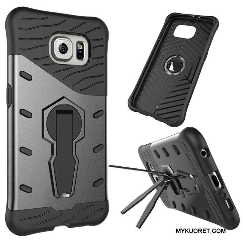 Kuori Samsung Galaxy S6 Tuki Suuntaus Kulta, Kotelo Samsung Galaxy S6 Suojaus Puhelimen Kuoret Murtumaton