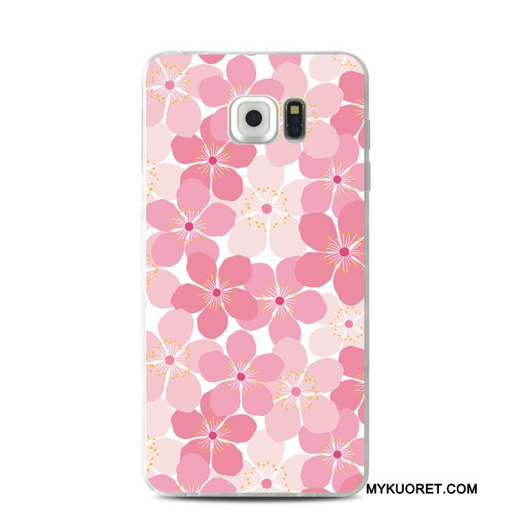 Kuori Samsung Galaxy S7 Edge Kohokuviointi Jauhe Pitsi, Kotelo Samsung Galaxy S7 Edge Pehmeä Neste Puhelimen Kuoret