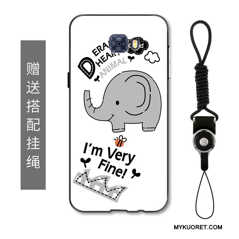 Kuori Samsung Galaxy S7 Edge Kohokuviointi Persoonallisuus Ripustettavat Koristeet, Kotelo Samsung Galaxy S7 Edge Sarjakuva Pieni Ihana