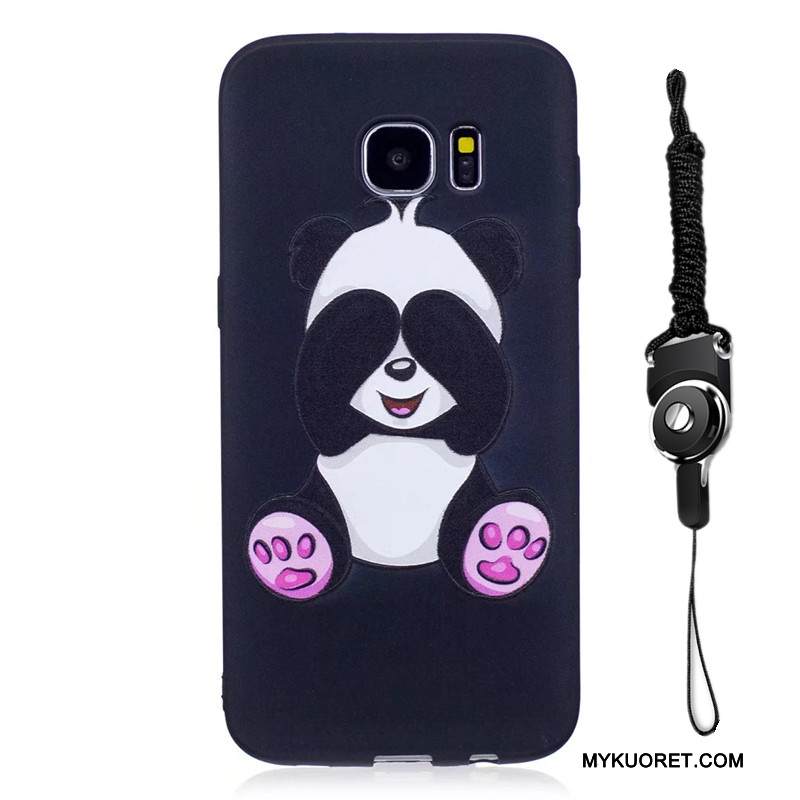 Kuori Samsung Galaxy S7 Edge Kohokuviointi Pesty Suede Puhelimen Kuoret, Kotelo Samsung Galaxy S7 Edge Sarjakuva Jauhe