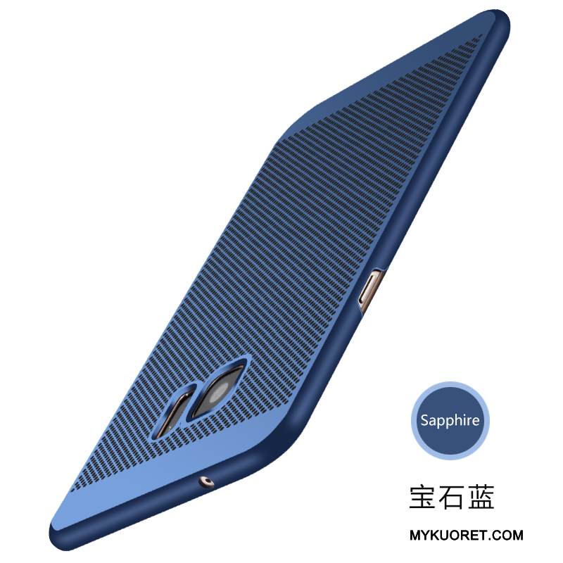 Kuori Samsung Galaxy S7 Edge Laukut Kulta Hengittävä, Kotelo Samsung Galaxy S7 Edge Suojaus Säteilevä Pesty Suede