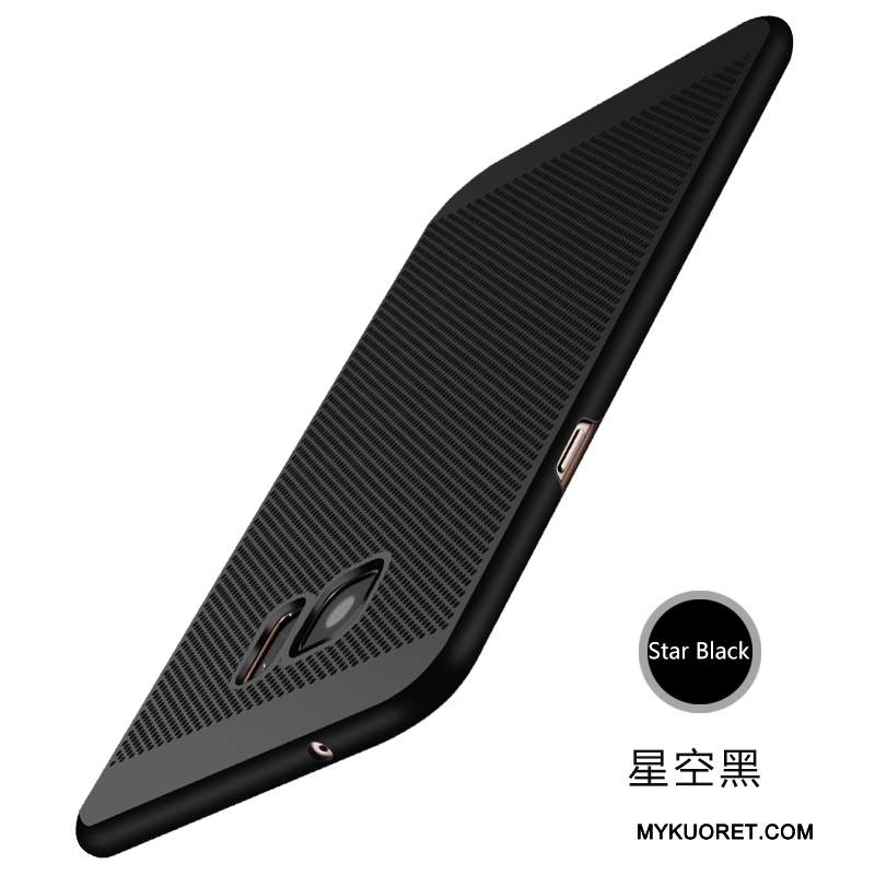 Kuori Samsung Galaxy S7 Edge Laukut Kulta Hengittävä, Kotelo Samsung Galaxy S7 Edge Suojaus Säteilevä Pesty Suede