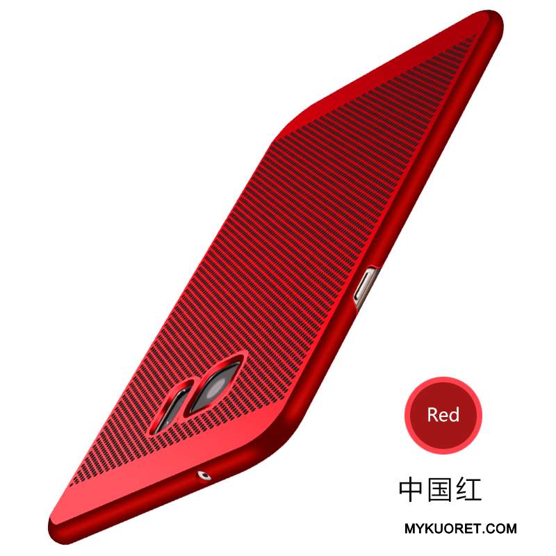 Kuori Samsung Galaxy S7 Edge Laukut Kulta Hengittävä, Kotelo Samsung Galaxy S7 Edge Suojaus Säteilevä Pesty Suede