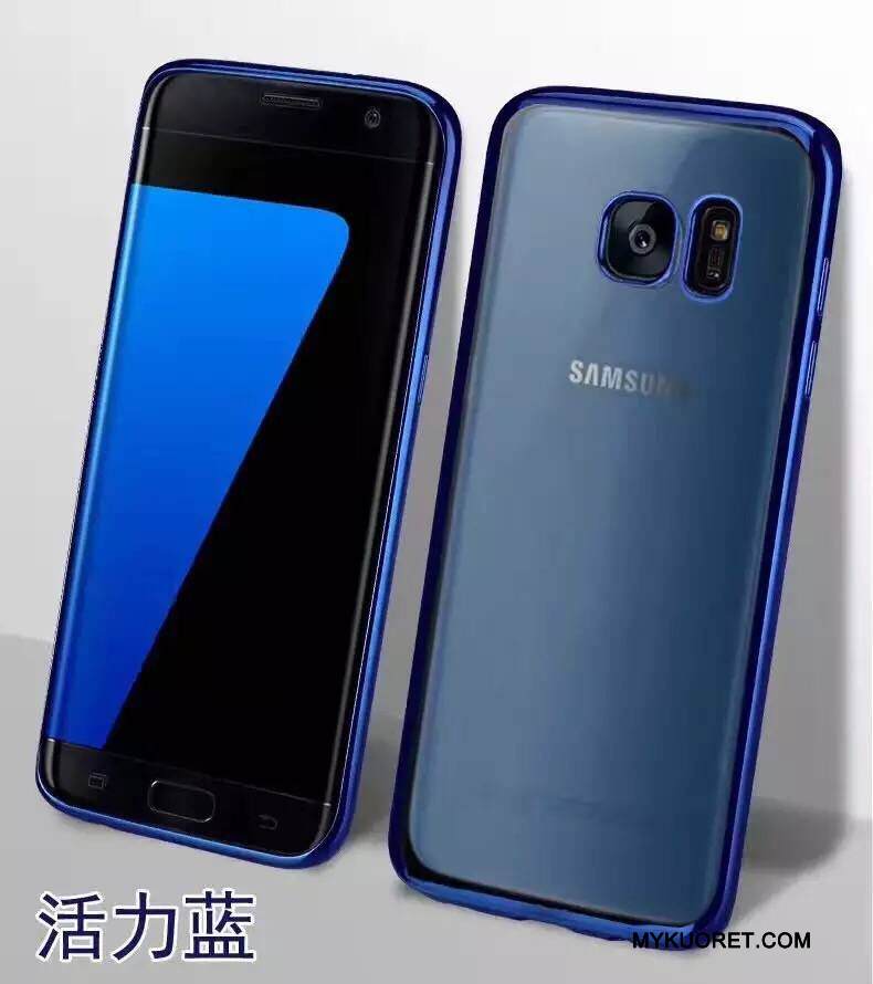 Kuori Samsung Galaxy S7 Edge Laukut Murtumaton Puhelimen Kuoret, Kotelo Samsung Galaxy S7 Edge Silikoni Hopea