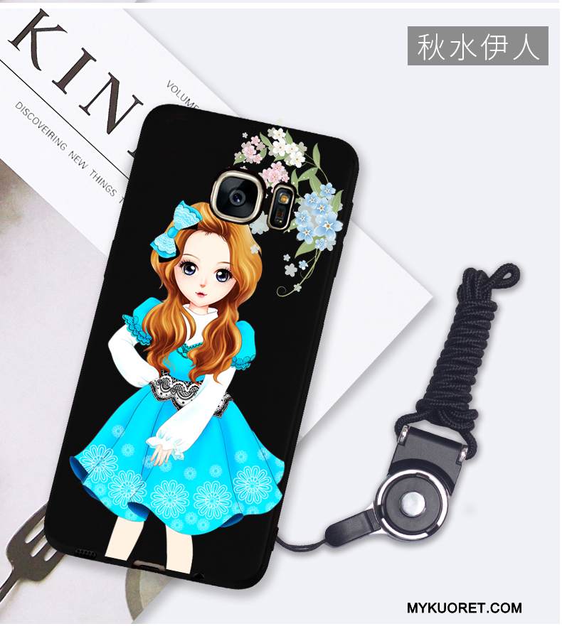 Kuori Samsung Galaxy S7 Edge Laukut Musta Punainen, Kotelo Samsung Galaxy S7 Edge Silikoni Murtumaton Puhelimen Kuoret