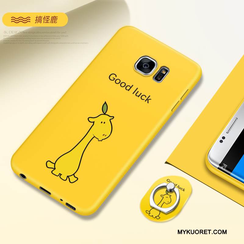 Kuori Samsung Galaxy S7 Edge Laukut Persoonallisuus Murtumaton, Kotelo Samsung Galaxy S7 Edge Pehmeä Neste Jauhe Pesty Suede