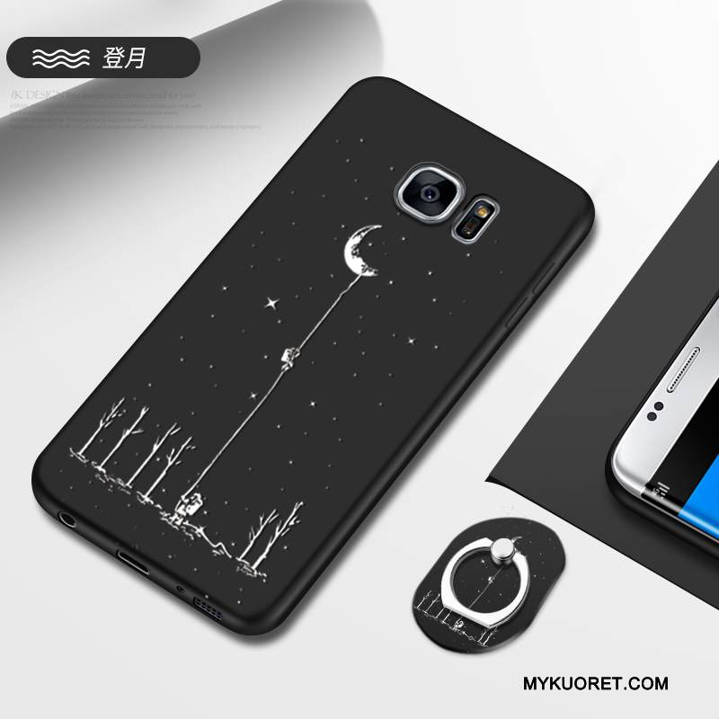 Kuori Samsung Galaxy S7 Edge Laukut Persoonallisuus Murtumaton, Kotelo Samsung Galaxy S7 Edge Pehmeä Neste Jauhe Pesty Suede