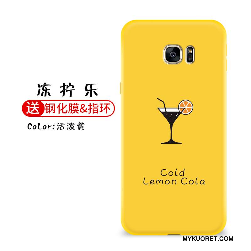 Kuori Samsung Galaxy S7 Edge Laukut Persoonallisuus Musta, Kotelo Samsung Galaxy S7 Edge Silikoni Trendi Puhelimen Kuoret