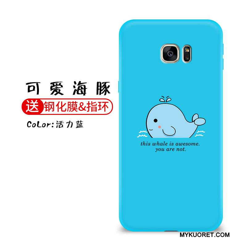 Kuori Samsung Galaxy S7 Edge Laukut Persoonallisuus Musta, Kotelo Samsung Galaxy S7 Edge Silikoni Trendi Puhelimen Kuoret