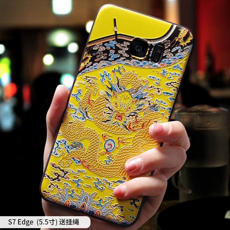 Kuori Samsung Galaxy S7 Edge Laukut Punainen Persoonallisuus, Kotelo Samsung Galaxy S7 Edge Luova Rakastunut Trendi