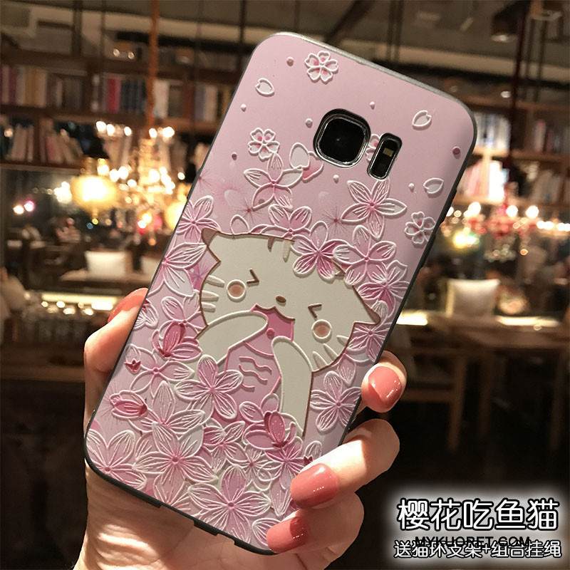 Kuori Samsung Galaxy S7 Edge Laukut Ripustettavat Koristeet Puhelimen Kuoret, Kotelo Samsung Galaxy S7 Edge Silikoni Ihana Jauhe