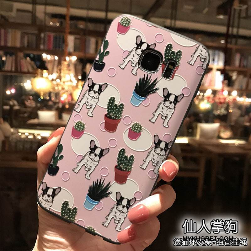 Kuori Samsung Galaxy S7 Edge Laukut Ripustettavat Koristeet Puhelimen Kuoret, Kotelo Samsung Galaxy S7 Edge Silikoni Ihana Jauhe