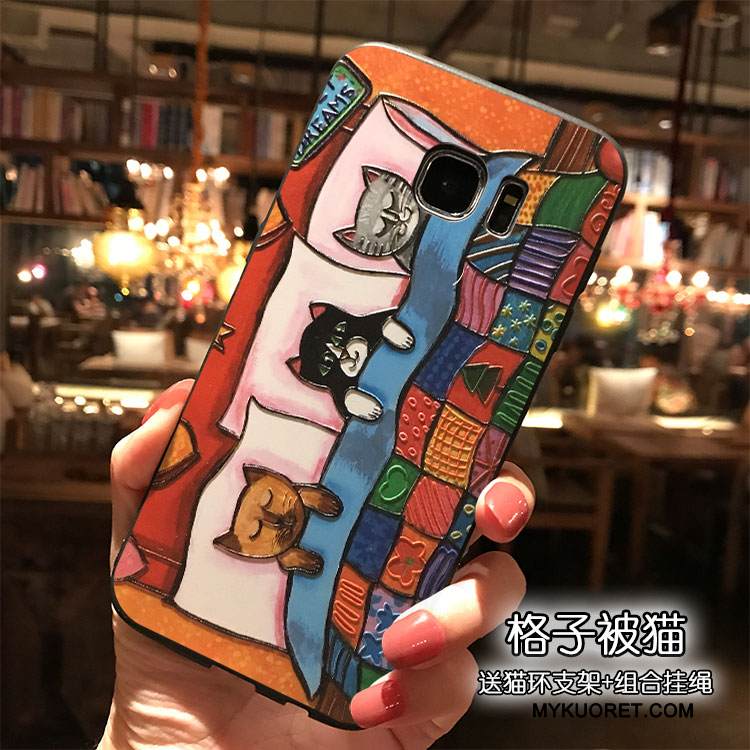 Kuori Samsung Galaxy S7 Edge Laukut Trendi Persoonallisuus, Kotelo Samsung Galaxy S7 Edge Sarjakuva Puhelimen Kuoret Ripustettavat Koristeet