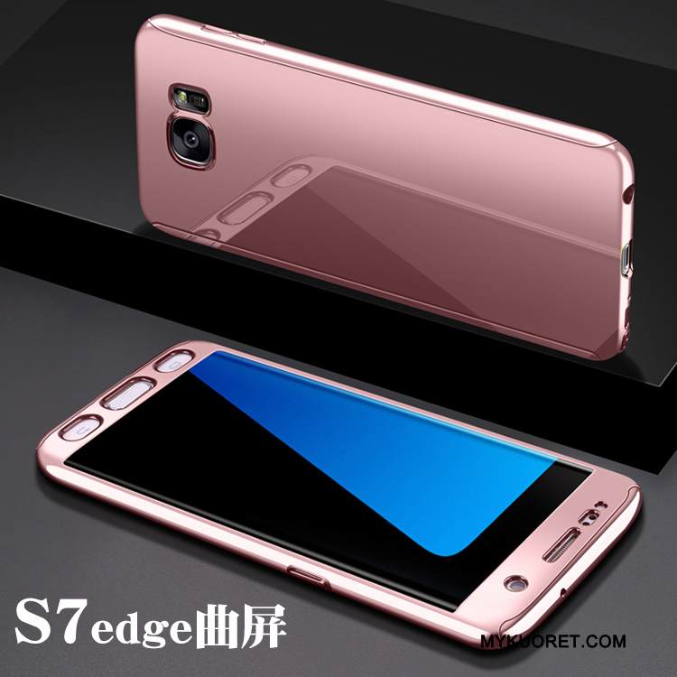 Kuori Samsung Galaxy S7 Edge Laukut Violetti Murtumaton, Kotelo Samsung Galaxy S7 Edge Suojaus Trendi Pinnoitus
