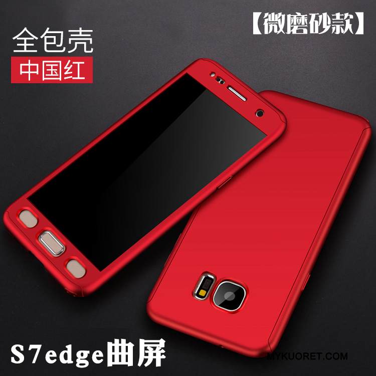 Kuori Samsung Galaxy S7 Edge Laukut Violetti Murtumaton, Kotelo Samsung Galaxy S7 Edge Suojaus Trendi Pinnoitus