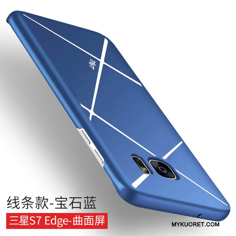 Kuori Samsung Galaxy S7 Edge Luova Puhelimen Kuoret Kova, Kotelo Samsung Galaxy S7 Edge Suojaus Pesty Suede Murtumaton
