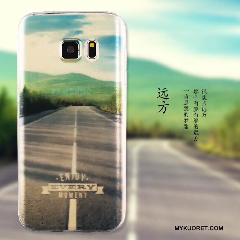 Kuori Samsung Galaxy S7 Edge Maalaus Puhelimen Kuoret Keltainen, Kotelo Samsung Galaxy S7 Edge Suojaus Murtumaton