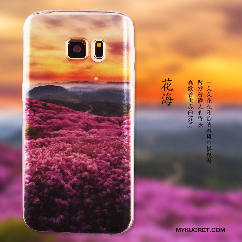 Kuori Samsung Galaxy S7 Edge Maalaus Puhelimen Kuoret Keltainen, Kotelo Samsung Galaxy S7 Edge Suojaus Murtumaton