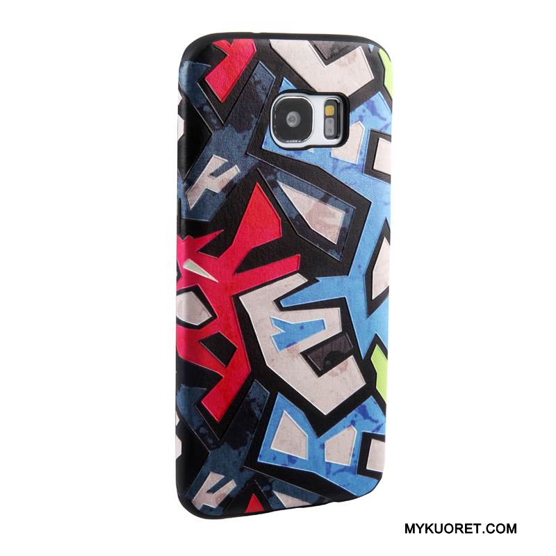 Kuori Samsung Galaxy S7 Edge Maalaus Trendi Keltainen, Kotelo Samsung Galaxy S7 Edge Sarjakuva Puhelimen Kuoret