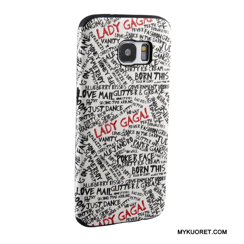 Kuori Samsung Galaxy S7 Edge Maalaus Trendi Keltainen, Kotelo Samsung Galaxy S7 Edge Sarjakuva Puhelimen Kuoret