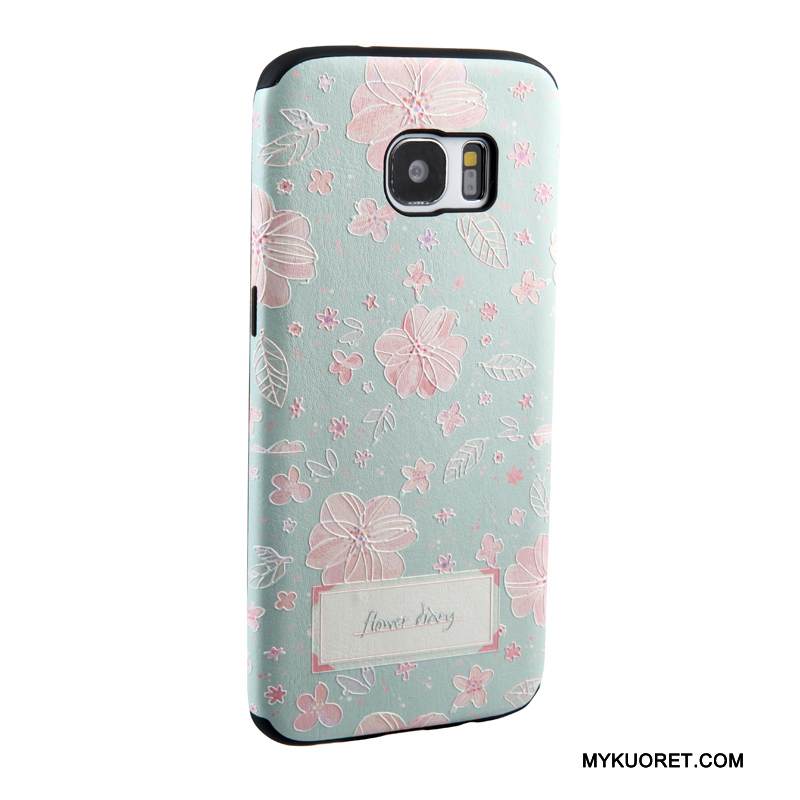 Kuori Samsung Galaxy S7 Edge Maalaus Trendi Keltainen, Kotelo Samsung Galaxy S7 Edge Sarjakuva Puhelimen Kuoret