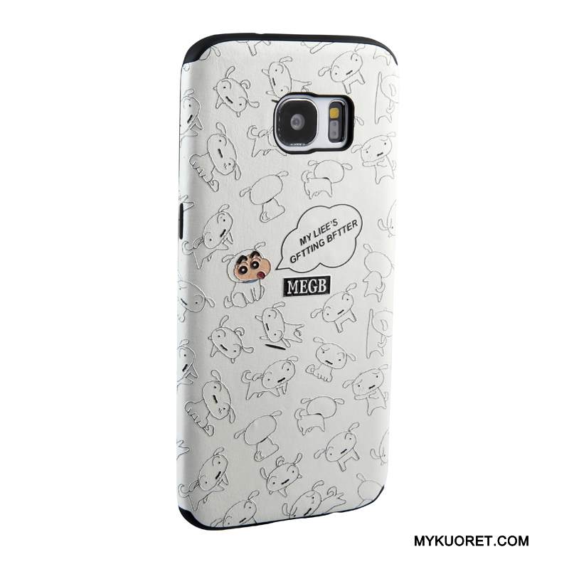 Kuori Samsung Galaxy S7 Edge Maalaus Trendi Keltainen, Kotelo Samsung Galaxy S7 Edge Sarjakuva Puhelimen Kuoret